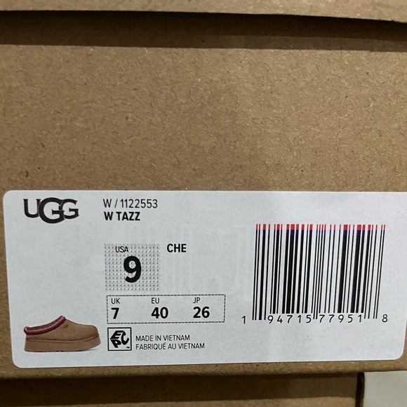 Brand New NWT UGG Tazz Mule Slipper Clog Chestnut Women’s Size 9 - Picture 9 of 13